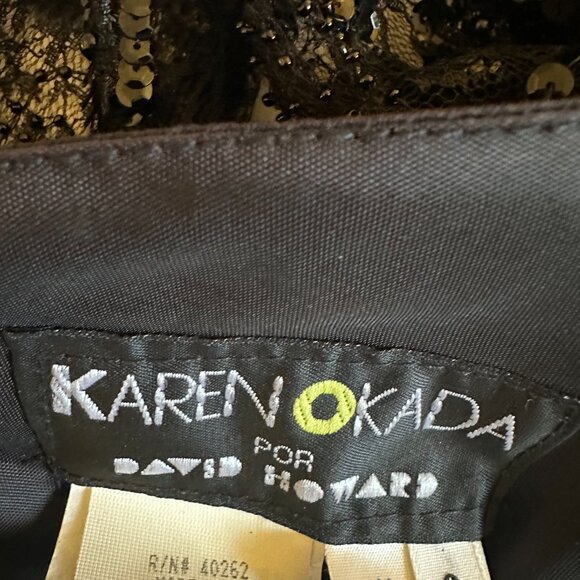 Black Cocktail Dress designer Karen Okada - Picture 4 of 4